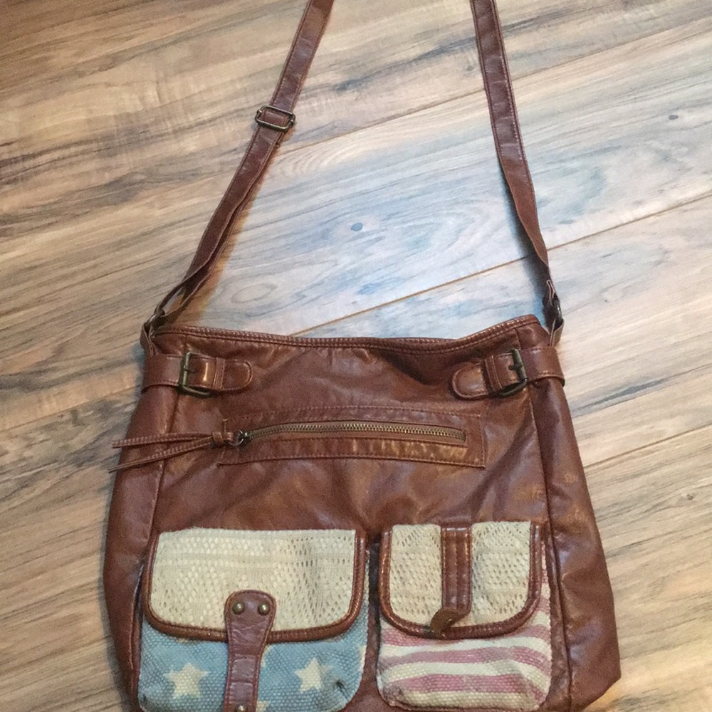 Brown USA purse